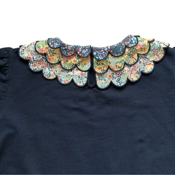 Boden Hattie Collar Sweatshirt Size 12 - Picture 9 of 12